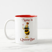 Nana is Queen Bee Tweekleurige Koffiemok (Links)