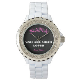 Nana je bent een liefdevolle crème voor oma Chic C Horloge