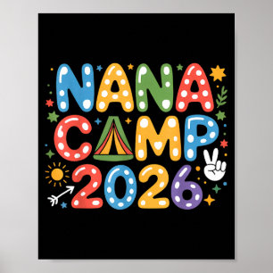 Nana kamp 2026 campingteam familie vakantie zomer poster
