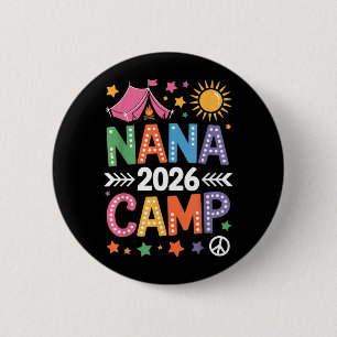 Nana Kamp 2026 Gezinsvakantie Zomer Kampeerploeg Ronde Button 5,7 Cm