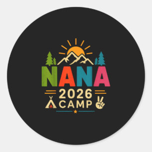 Nana-kamp 2026 leuk familiekamp trip zomer ronde sticker