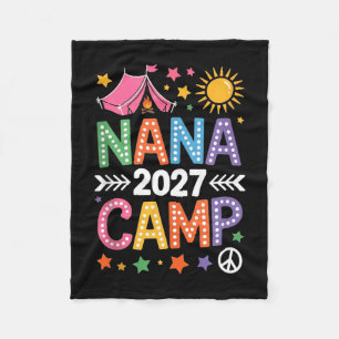 Nana-kamp 2027 familie vakantie zomer kampeerploeg fleece deken