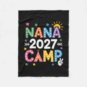 Nana-kamp 2027 gezinsvakantie zomer kampeerploeg fleece deken