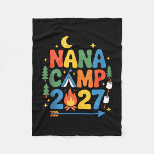 Nana-kamp 2027 gezinsvakantie zomer kampeerploeg fleece deken