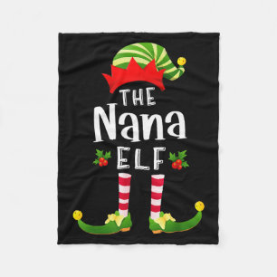 Nana Kerst Elf Bijpassende Pyjama Kerstfeest  Fleece Deken
