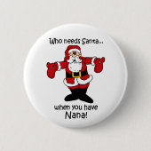 Nana-kerstknop Ronde Button 5,7 Cm (Voorkant)