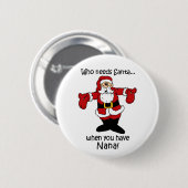 Nana-kerstknop Ronde Button 5,7 Cm (Voorkant /achterkant)