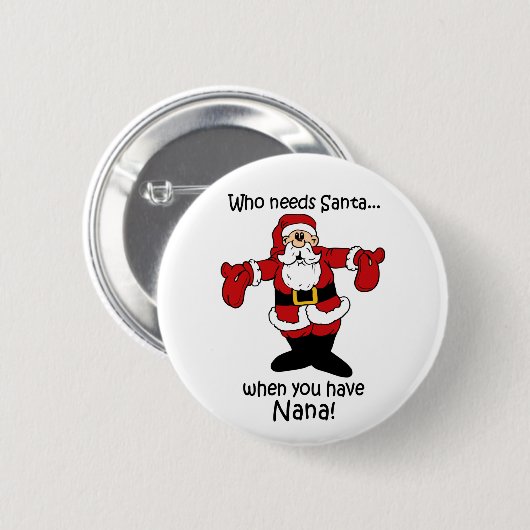 Nana-kerstknop Ronde Button 5,7 Cm (Voorkant /achterkant)