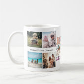 Nana kleinkinderen gepersonaliseerd 8 foto collage koffiemok (Links)
