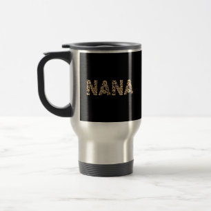 Nana Leopard voor vrouwen Oma Moederdag Christus Reisbeker