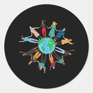 Nana Leopard voor vrouwen Oma Moederdag Christus Ronde Sticker