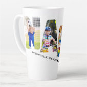 NANA Letter Cutout 4 Photo Collage Personated Latte Mok (Linkerhoek)