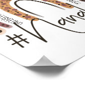 Nana Life Grandma Cheetah Leopard Women Kerstmis Poster (Hoek)