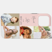Nana Life is het beste leven 4 Foto Collage Pink Case-Mate iPhone Case (Achterkant (horizontaal))