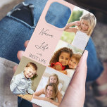 Nana Life is het beste leven 4 Foto Collage Pink Case-Mate iPhone Case<br><div class="desc">Het geval van de foto iPhone van de douane voor nana (of geeft voor iemand anders uit) met 4 van uw favoriete afbeeldingen. Het fotomalplaatje is opstelling om uw foto's in verticale portret en vierkante instagramformaten te tonen. In de nana-quote staat: "Nana Life is the Best Life", die u voor...</div>