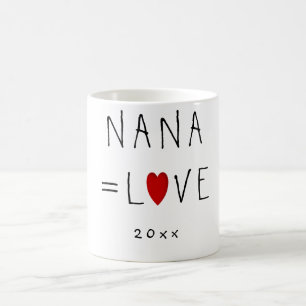 NANA=LOVE (of om het even welke naam) verkuilt de Koffiemok