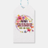 Nana love them spoil them snuggle them cadeaulabel (Voorkant)