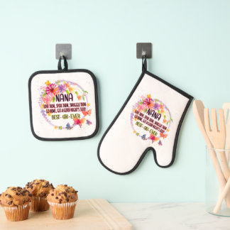 Nana love them spoil them snuggle them ovenwant & pannenlap set