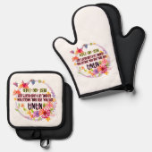 Nana love them spoil them snuggle them ovenwant & pannenlap set (Voorkant / Achterkant)