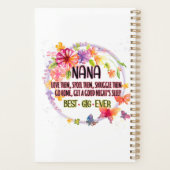Nana love them spoil them snuggle them planner (Achterkant)