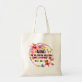 Nana love them spoil them snuggle them tote bag (Voorkant)