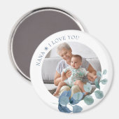 Nana Love You Eucalyptus Leaves Photo Mag Magnet (Voorkant / Achterkant)