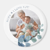 Nana Love You Eucalyptus Leaves Photo Mag Magnet (Voorkant)