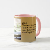 Nana Love You Rustic  Text Photo Template Mok (Voorkant rechts)