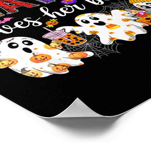 Nana Loves Her Boos Halloween Boos Lover Family Gr Poster (Hoek)