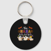 Nana Loves Her Boos Halloween Boos Lover Family Gr Sleutelhanger (Voorkant)