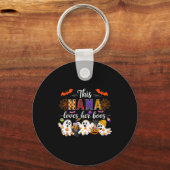 Nana Loves Her Boos Halloween Boos Lover Family Gr Sleutelhanger (Voorkant)