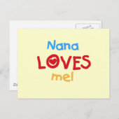 Nana Loves Me T-shirts en geschenken Briefkaart (Voorkant / Achterkant)