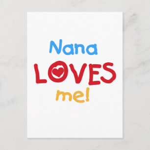 Nana Loves Me T-shirts en geschenken Briefkaart