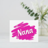 Nana Loves Pink Briefkaart (Staand voorkant)
