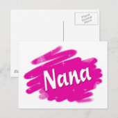 Nana Loves Pink Briefkaart (Voorkant / Achterkant)