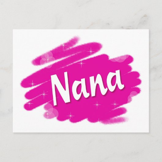 Nana Loves Pink Briefkaart (Voorkant)