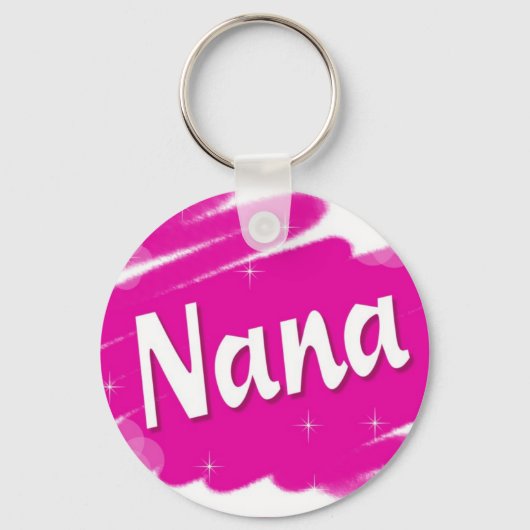 Nana Loves Pink Sleutelhanger (Voorkant)