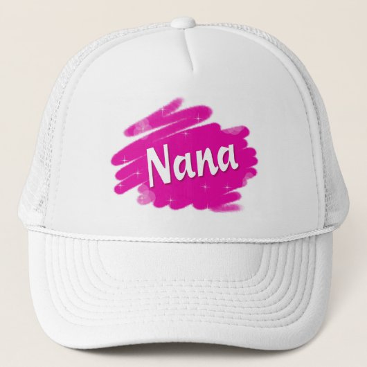 Nana Loves Pink Trucker Pet (Voorkant)