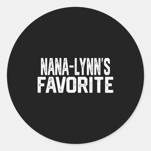 Nana-lynn’s Favorite Funny Grandparent Granhild Vi Ronde Sticker (Voorkant)