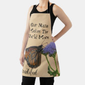 Nana maakt de wereld een prachtige monoboogvlinder schort (Insitu)