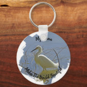 Nana maakt wereld mooi wit eten grootmoeder sleutelhanger (Voorkant)