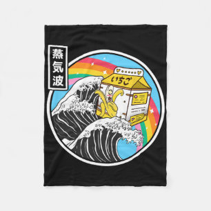 Nana Melk Surfen Kanagawa Golf Kawaii Anime Vapor Fleece Deken