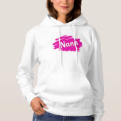 Nana met mousserende typografie hoodie (Voorkant)