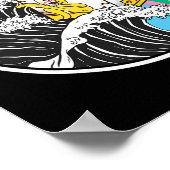 Nana Milk Surfing Kanagawa Wave Kawaii Anime Vapor Poster (Hoek)