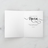 Nana Moederdag 4 Foto Collage Pink Holiday Car Feestdagen Kaart (Binnen)