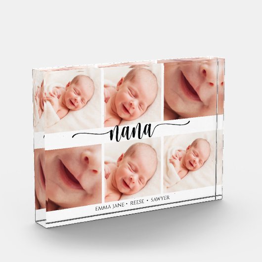 Nana Moederdag Foto Collage Photo Block (Links)