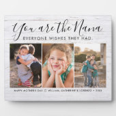 Nana Moederdag Granny Grandchildren Foto Fotoplaat (Voorkant)