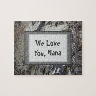 Nana Natuur Foto van marmerloed Earth Tone Driftwo Legpuzzel