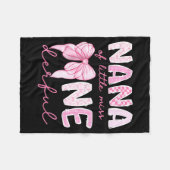 Nana Of Little Miss Onederful First Birthday Girl  Fleece Deken (Voorkant (Horizontaal))