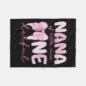 Nana Of Little Miss Onederful First Birthday Girl  Fleece Deken (Voorkant (Horizontaal))